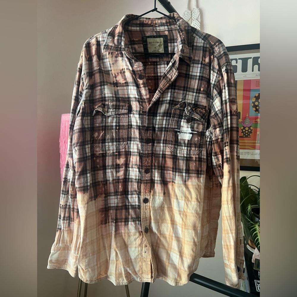 Custom Men's Sonoma Plaid Button-Up Shirt